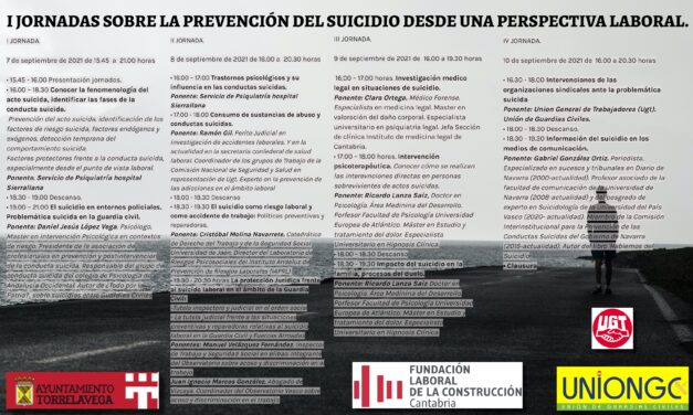 UnionGC organiza las jornadas sobre prevención del suicidio desde la perspectiva laboral