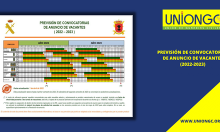 PREVISIÓN DE CONVOCATORIAS DE ANUNCIO DE VACANTES (2022-2023)