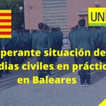 Desesperante situación de los guardias civiles en prácticas en Baleares