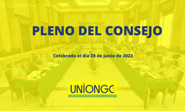 PLENO DEL CONSEJO DE 28 DE JUNIO DE 2023 – GUARDIA CIVIL