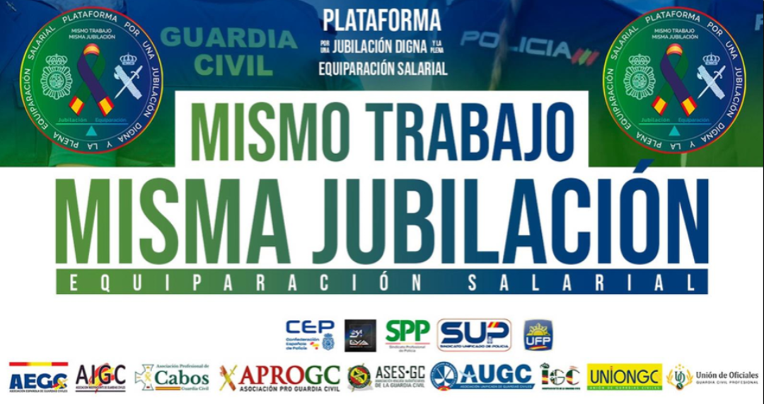 LA PLATAFORMA DE POLICÍAS Y GUARDIAS CIVILES POR UNA JUBILACIÓN DIGNA Y LA PLENA EQUIPARACIÓN SALARIAL VISITA EL PARLAMENTO EUROPEO APOYADOS POR LA EURODIPUTADA MAITE PAGAZAURTUNDÚA
