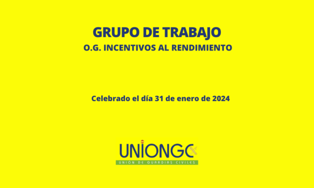 GRUPO DE TRABAJO INCENTIVOS AL RENDIMIENTO