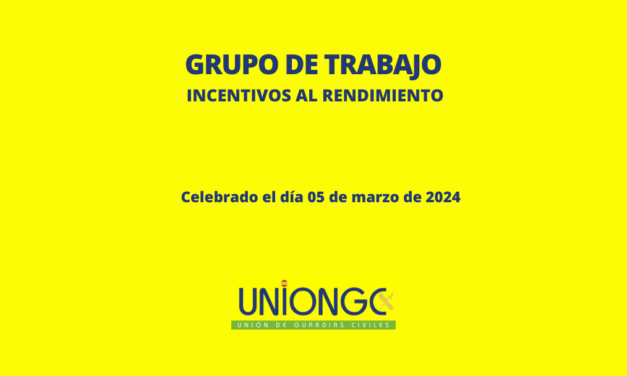 GRUPO DE TRABAJO INCENTIVOS AL RENDIMIENTO