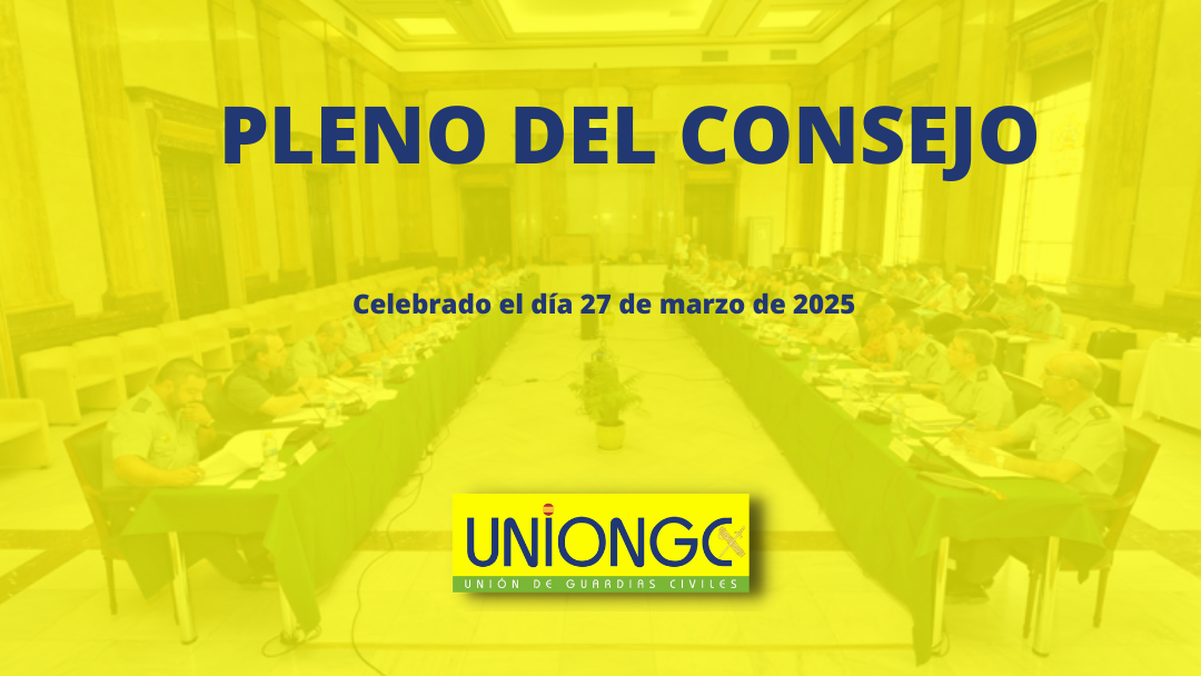 PLENO DEL CONSEJO DEL 27 DE MARZO DE 2025 – GUARDIA CIVIL