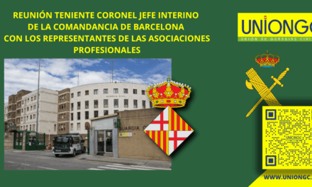 REUNIÓN TCOL JEFE INTERINO DE LA COMANDANCIA DE BARCELONA CON LAS ASOCIACIONES PROFESIONALES