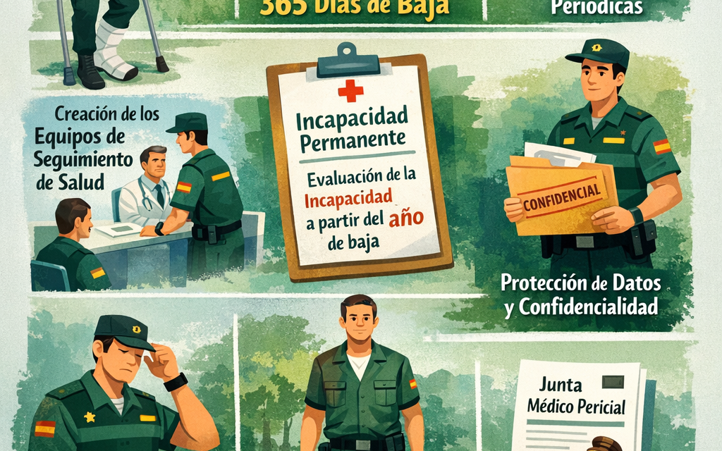 Nuevo Real Decreto sobre la gestión de las bajas médicas en la Guardia Civil