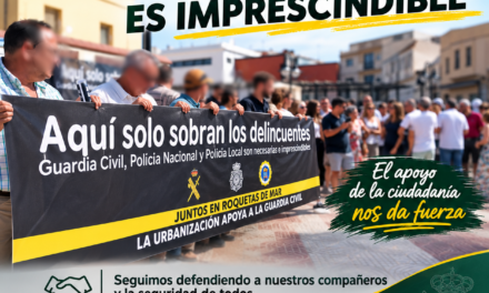 UniónGC respalda la concentración ciudadana en defensa de la Guardia Civil en Roquetas de Mar