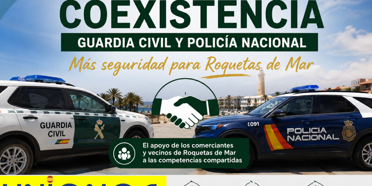 ROQUETAS DE MAR NECESITA MÁS SEGURIDAD, NO MENOS GUARDIA CIVIL