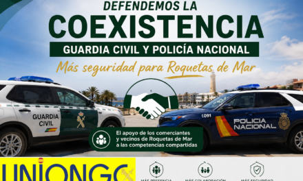 ROQUETAS DE MAR NECESITA MÁS SEGURIDAD, NO MENOS GUARDIA CIVIL