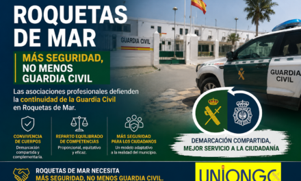 Las asociaciones profesionales defienden la continuidad de la Guardia Civil en Roquetas de Mar