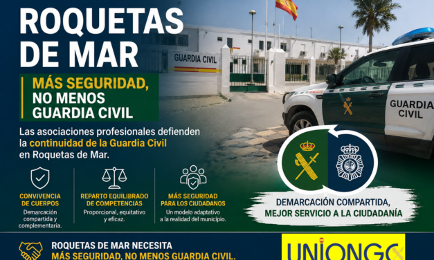 Las asociaciones profesionales defienden la continuidad de la Guardia Civil en Roquetas de Mar